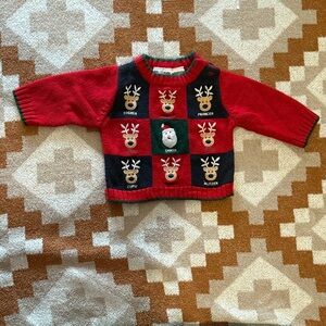 Baby Holiday Reindeer Sweater